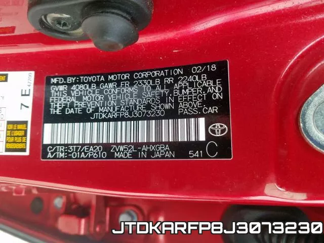 JTDKARFP8J3073230 фото 2