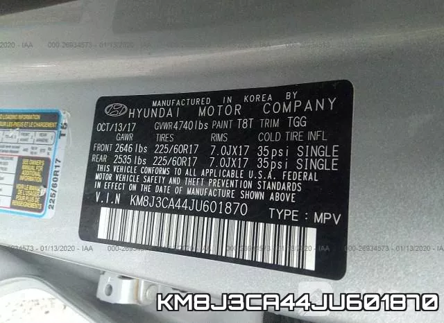 KM8J3CA44JU601870 фото 7
