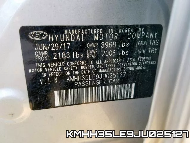 KMHH35LE9JU025127 фото 2