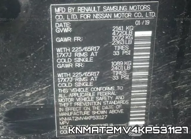 KNMAT2MV4KP531127 фото 10