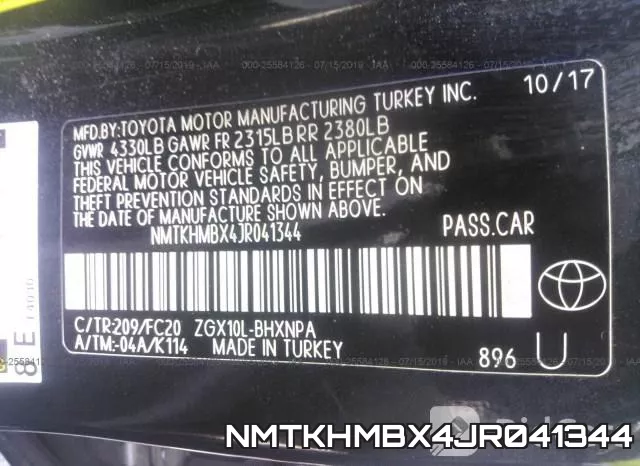 NMTKHMBX4JR041344 фото 10