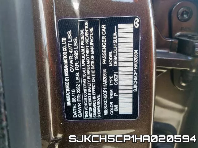 SJKCH5CP1HA020594 фото 2