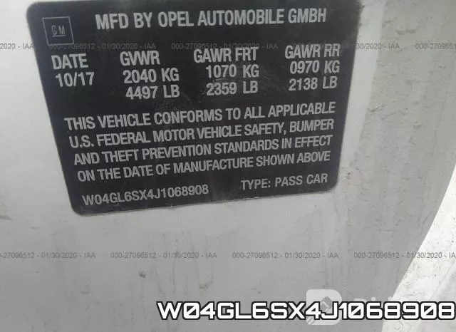 W04GL6SX4J1068908 фото 10