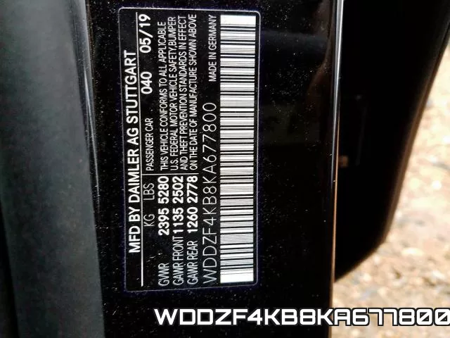 WDDZF4KB8KA677800 фото 2