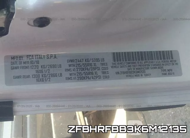 ZFBHRFBB3K6M12135 фото 4