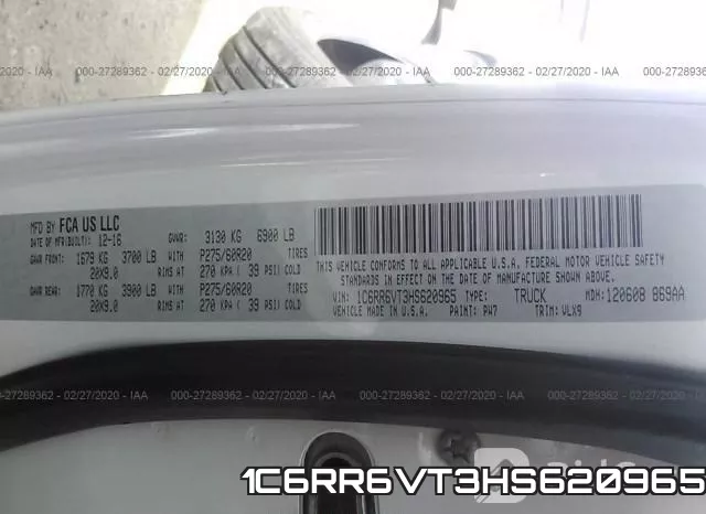 1C6RR6VT3HS620965 фото 7