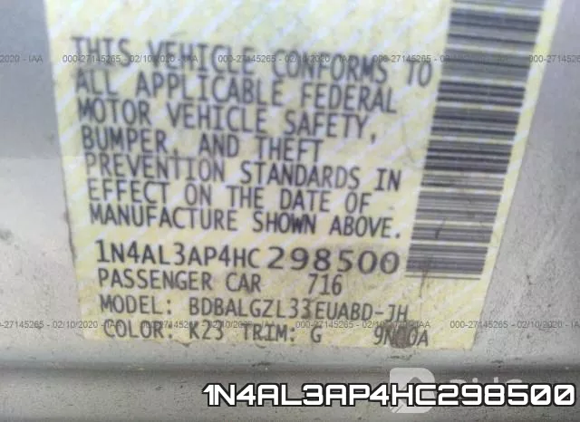 1N4AL3AP4HC298500 фото 10