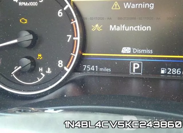 1N4BL4CV5KC243860 фото 8