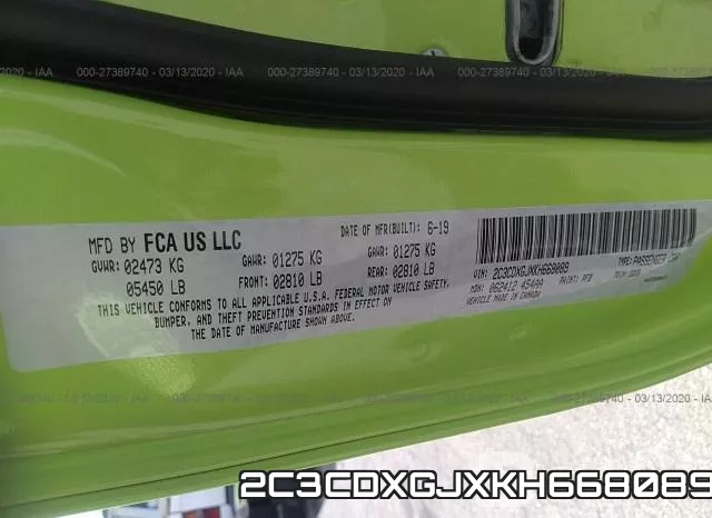 2C3CDXGJXKH668089 фото 7