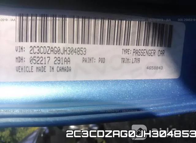 2C3CDZAG0JH304853 фото 10