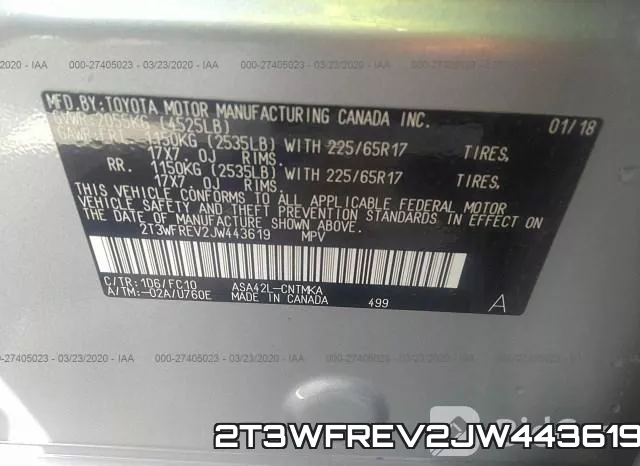 2T3WFREV2JW443619 фото 10