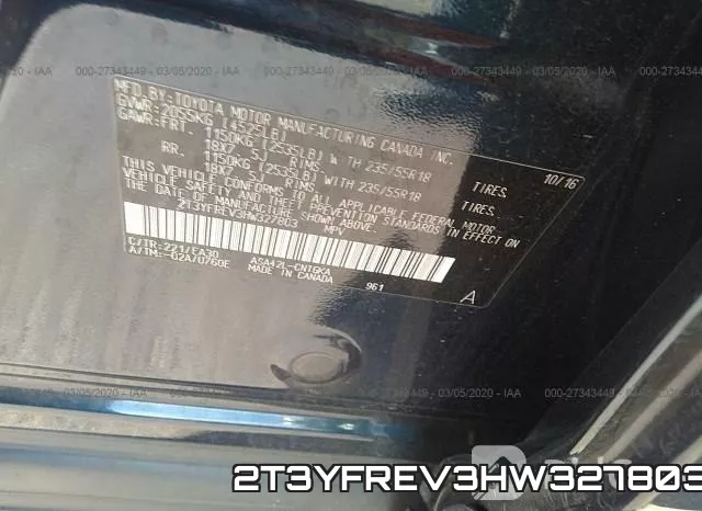 2T3YFREV3HW327803 фото 6