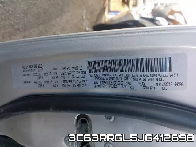 3C63RRGL5JG412698 фото 2