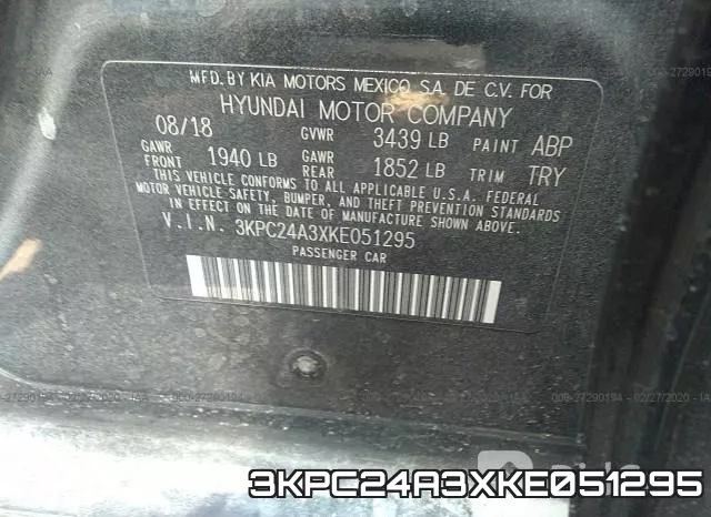 3KPC24A3XKE051295 фото 10