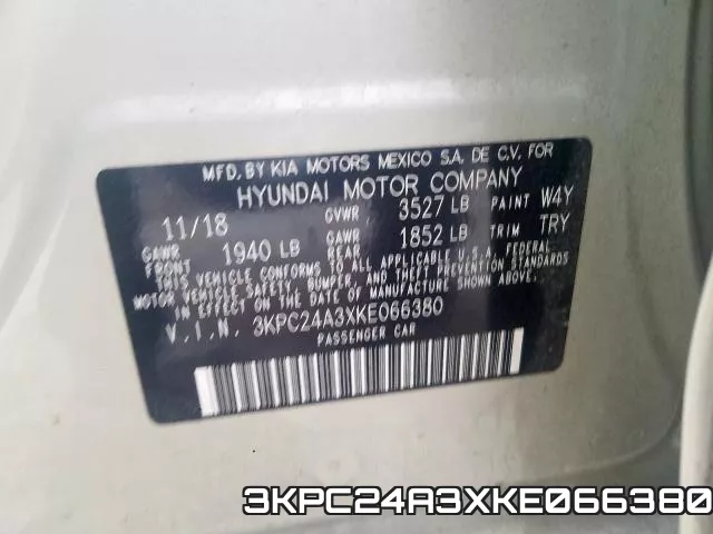 3KPC24A3XKE066380 фото 2