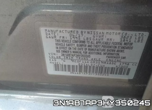 3N1AB7AP3HY350245 фото 10