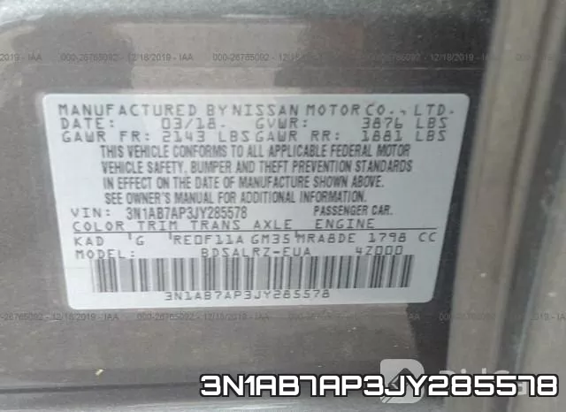 3N1AB7AP3JY285578 фото 10