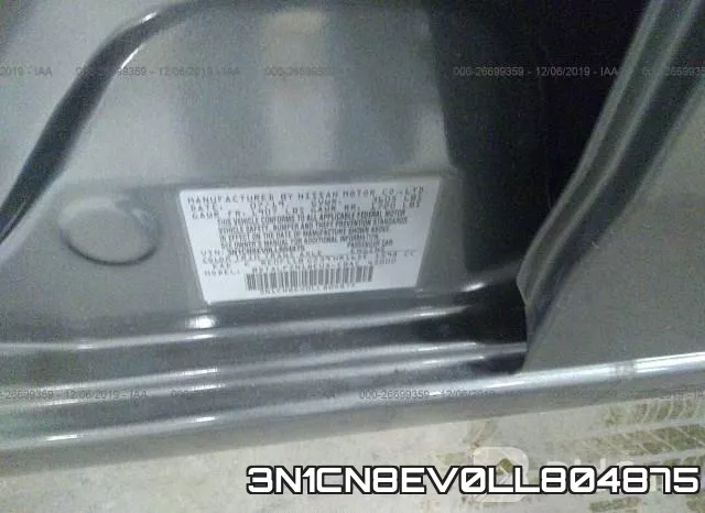 3N1CN8EV0LL804875 фото 10