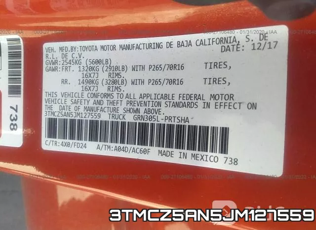3TMCZ5AN5JM127559 фото 10