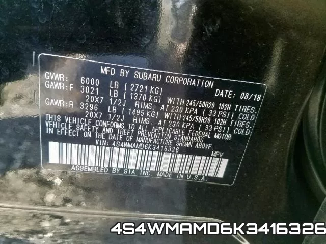 4S4WMAMD6K3416326 фото 2