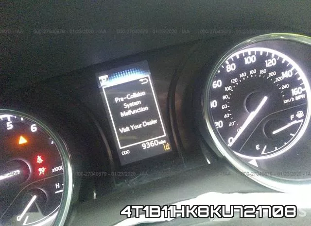 4T1B11HK8KU721708 фото 8