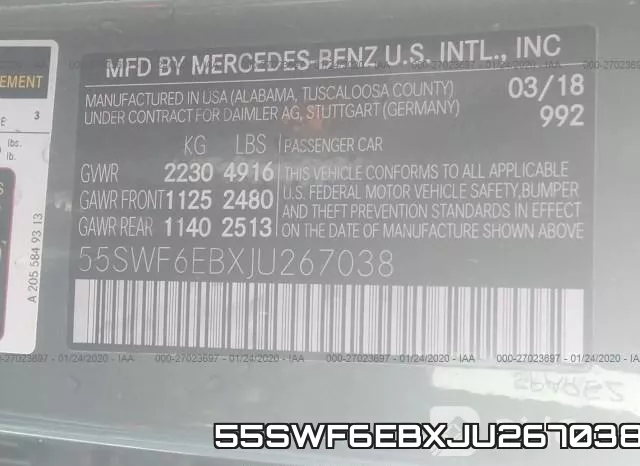 55SWF6EBXJU267038 фото 4