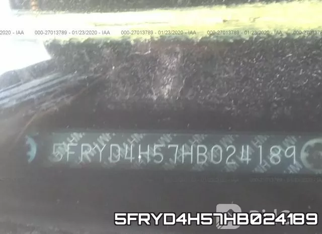 5FRYD4H57HB024189 фото 8