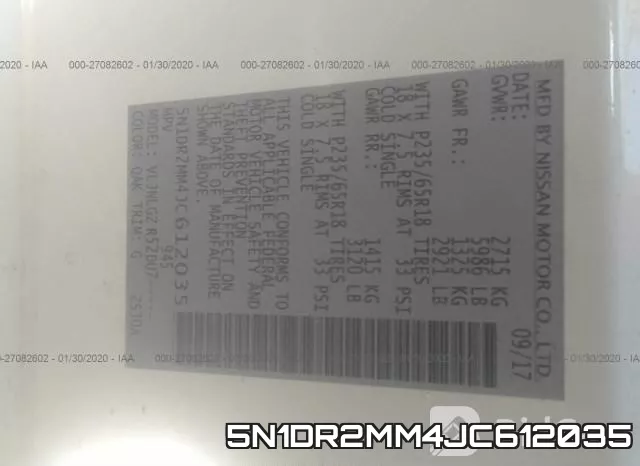 5N1DR2MM4JC612035 фото 7