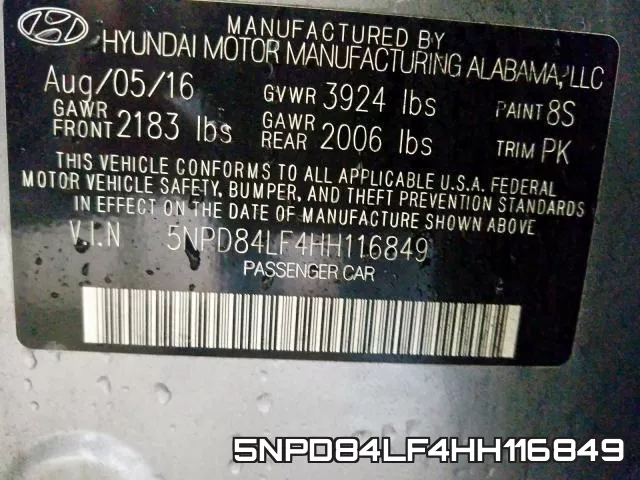 5NPD84LF4HH116849 фото 2