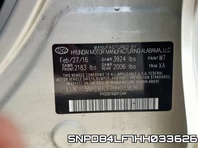 5NPD84LF7HH033626 фото 2