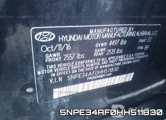 5NPE34AF0HH511830 фото 9
