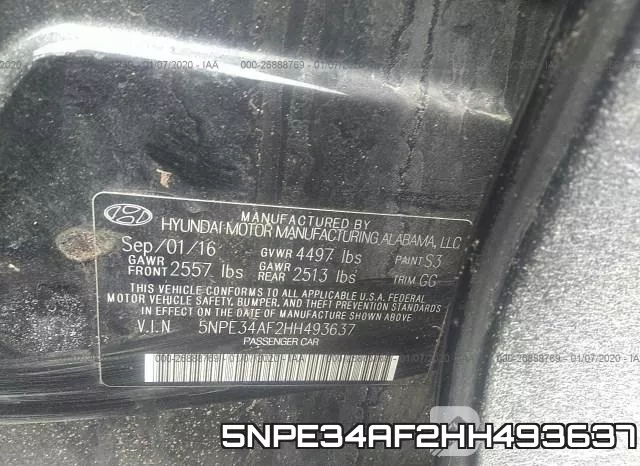 5NPE34AF2HH493637 фото 10