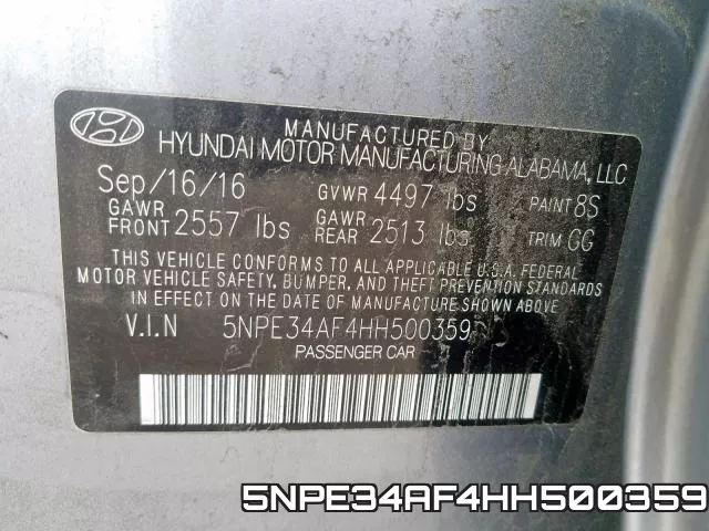 5NPE34AF4HH500359 фото 2