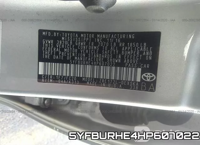 5YFBURHE4HP607022 фото 7