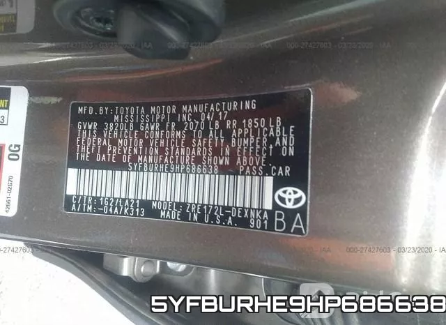 5YFBURHE9HP686638 фото 10