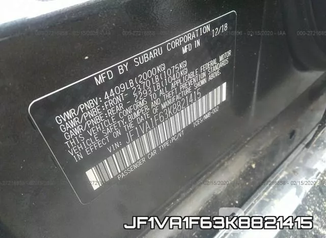 JF1VA1F63K8821415 фото 5