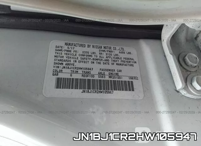 JN1BJ1CR2HW105947 фото 6