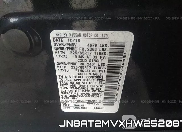JN8AT2MVXHW252087 фото 10
