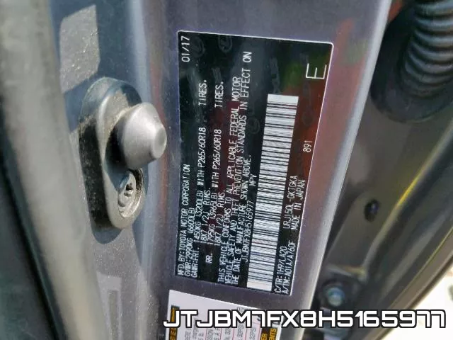 JTJBM7FX8H5165977 фото 2