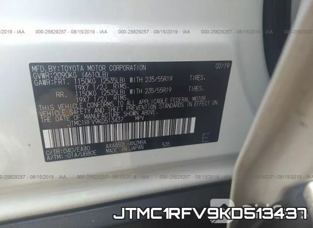 JTMC1RFV9KD513437 фото 10