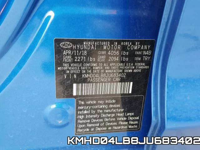 KMHD04LB8JU683402 фото 2