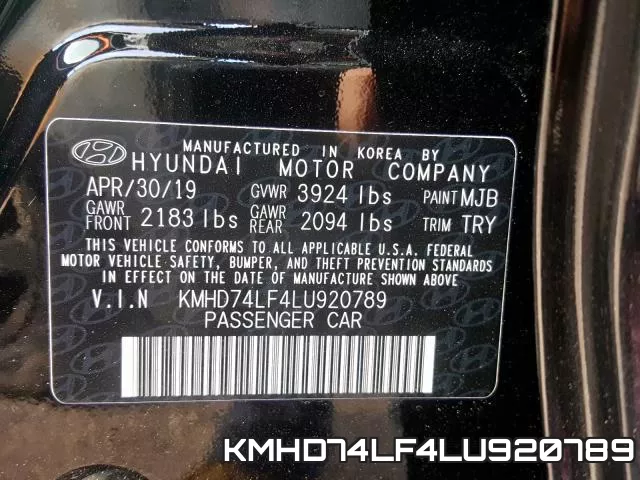 KMHD74LF4LU920789 фото 2
