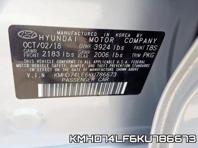 KMHD74LF6KU786673 фото 2