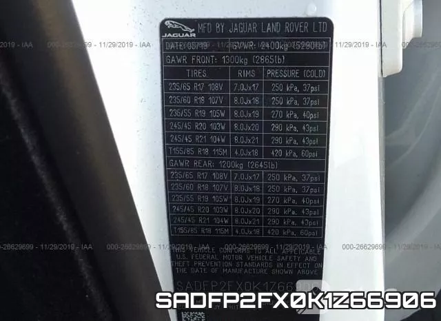 SADFP2FX0K1Z66906 фото 10