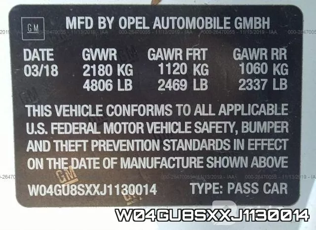 W04GU8SXXJ1130014 фото 6