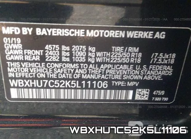 WBXHU7C52K5L11106 фото 10