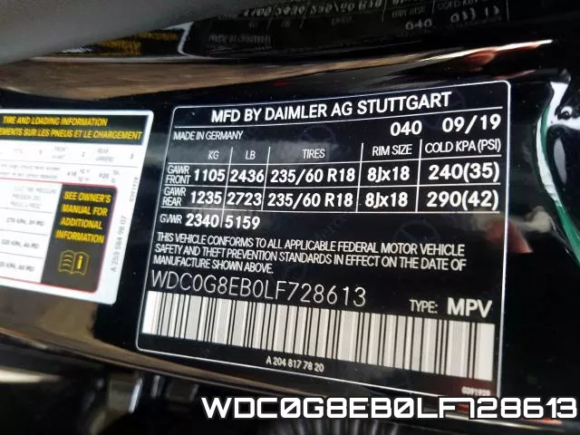 WDC0G8EB0LF728613 фото 2