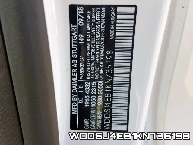WDDSJ4EB1KN735198 фото 2