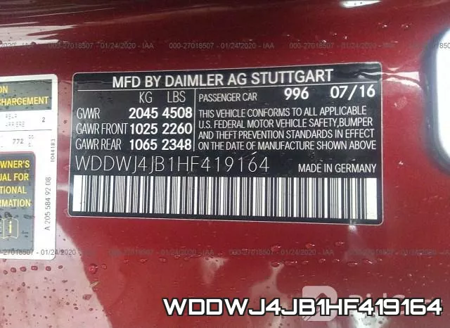 WDDWJ4JB1HF419164 фото 6