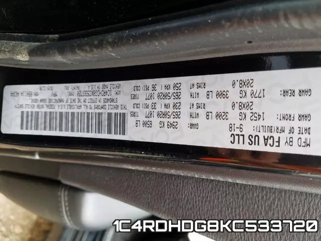 1C4RDHDG8KC533720 фото 2